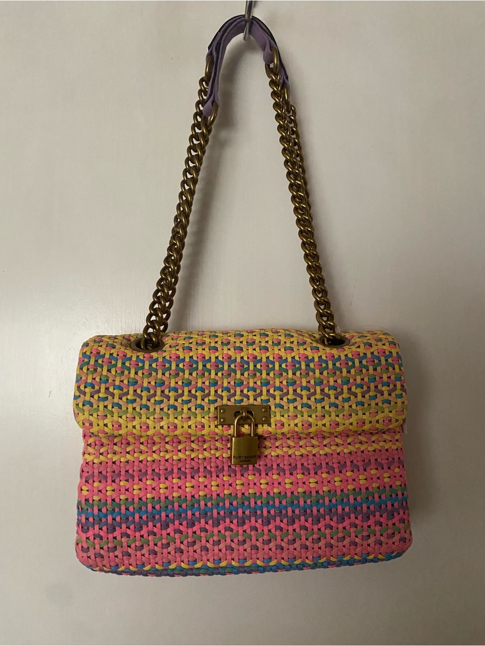 Kurt Geiger London Woven Brixton Convertible Shoulder Bag